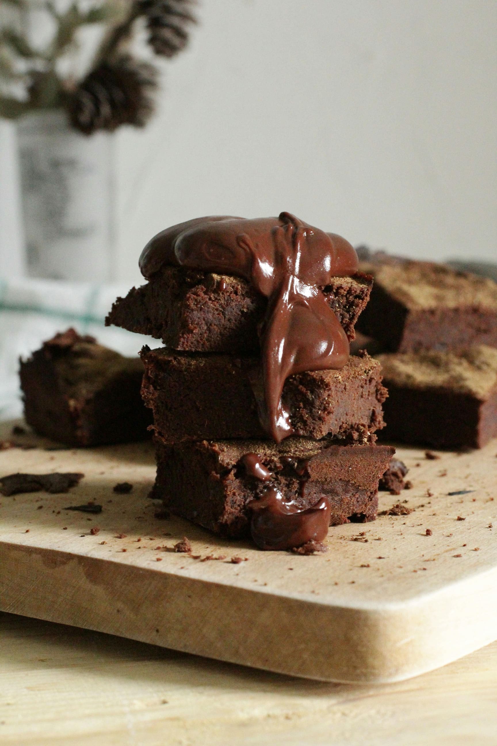 Brownies with chocolate drippings - Image from Pexel, Marta Dzedyshko